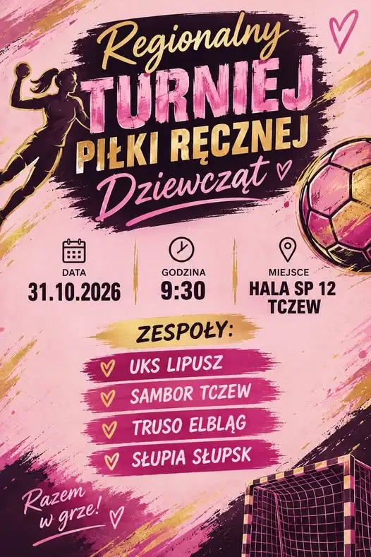 UKS Lipusz Piłka Ręczna zagra w Tczewie 31 października